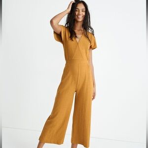Madewell texture & thread wide leg Jumpsuit Sz XS